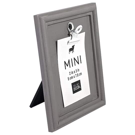 Gray Mini Clip Frame by Studio Décor® Michaels